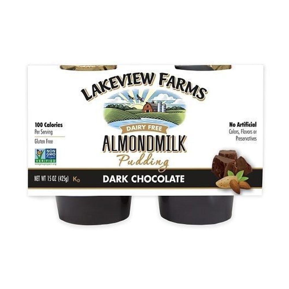 Lakeview Farms Dark Chocolate Almondmilk Pudding, 15 Ounce -- 6 per case