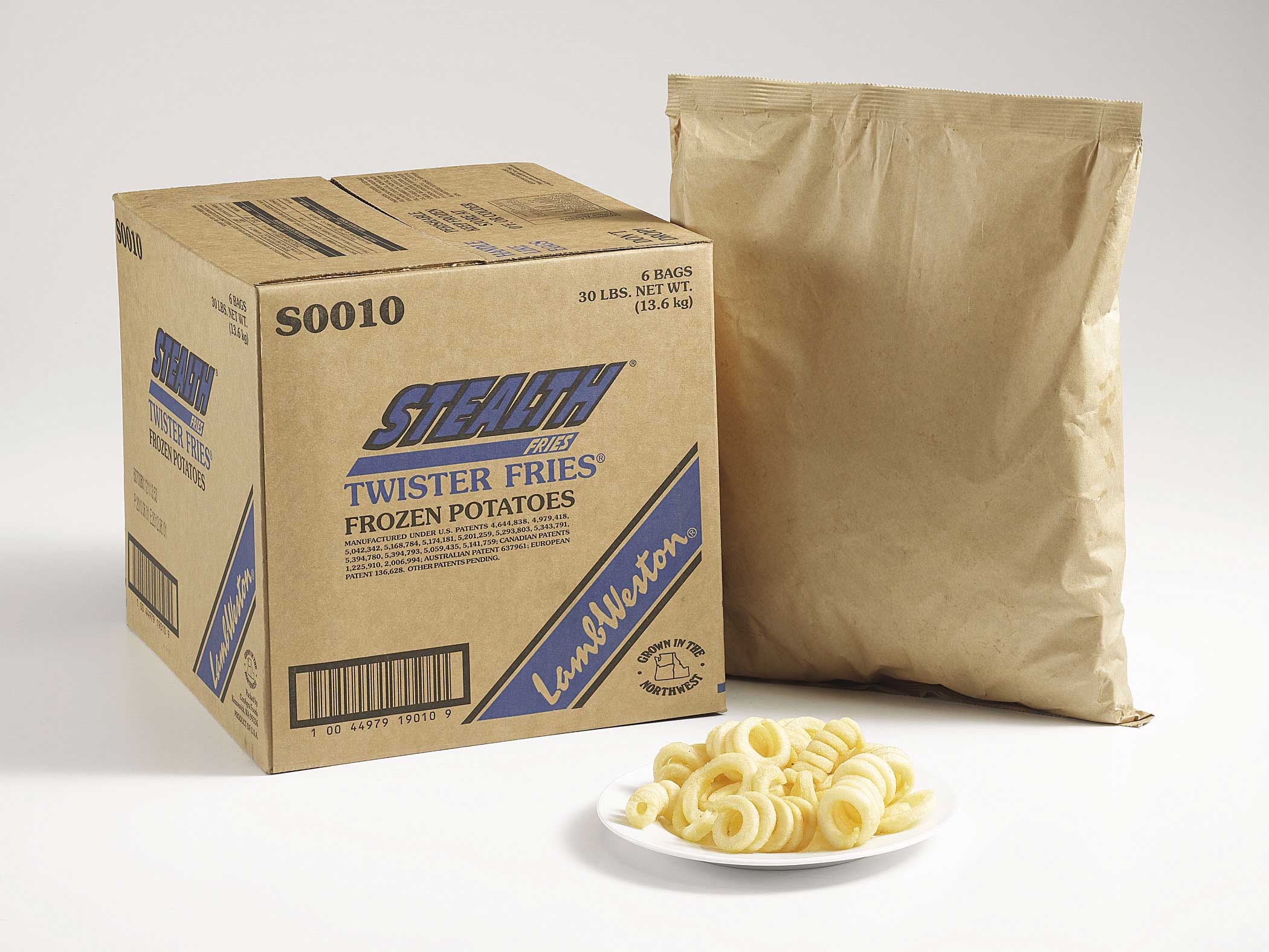 Lamb Weston Stealth Twister Potato Fry, 5 Pound -- 6 per case.