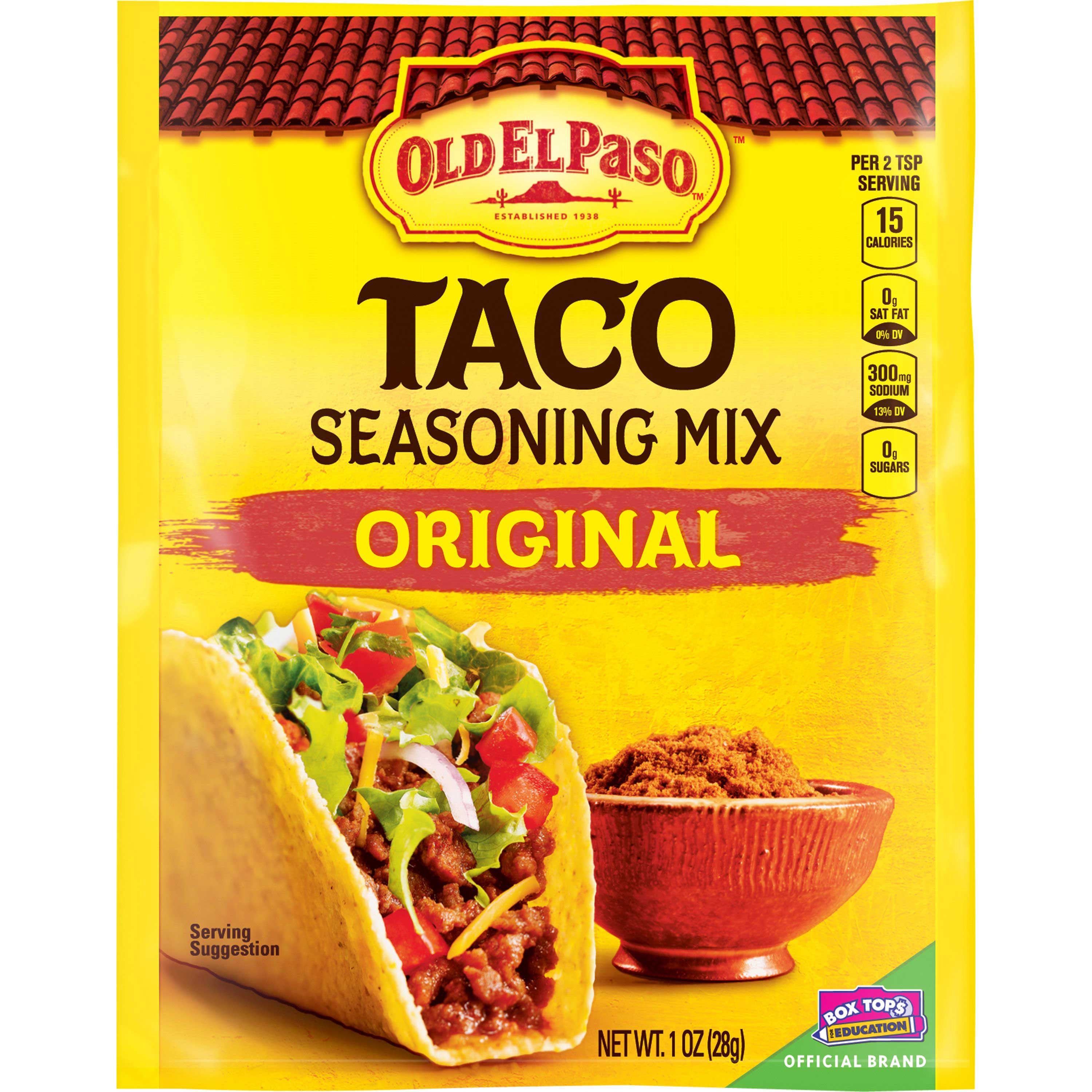 Old El Paso Original Taco Seasoning Mix, 1 Ounce -- 32 per case.