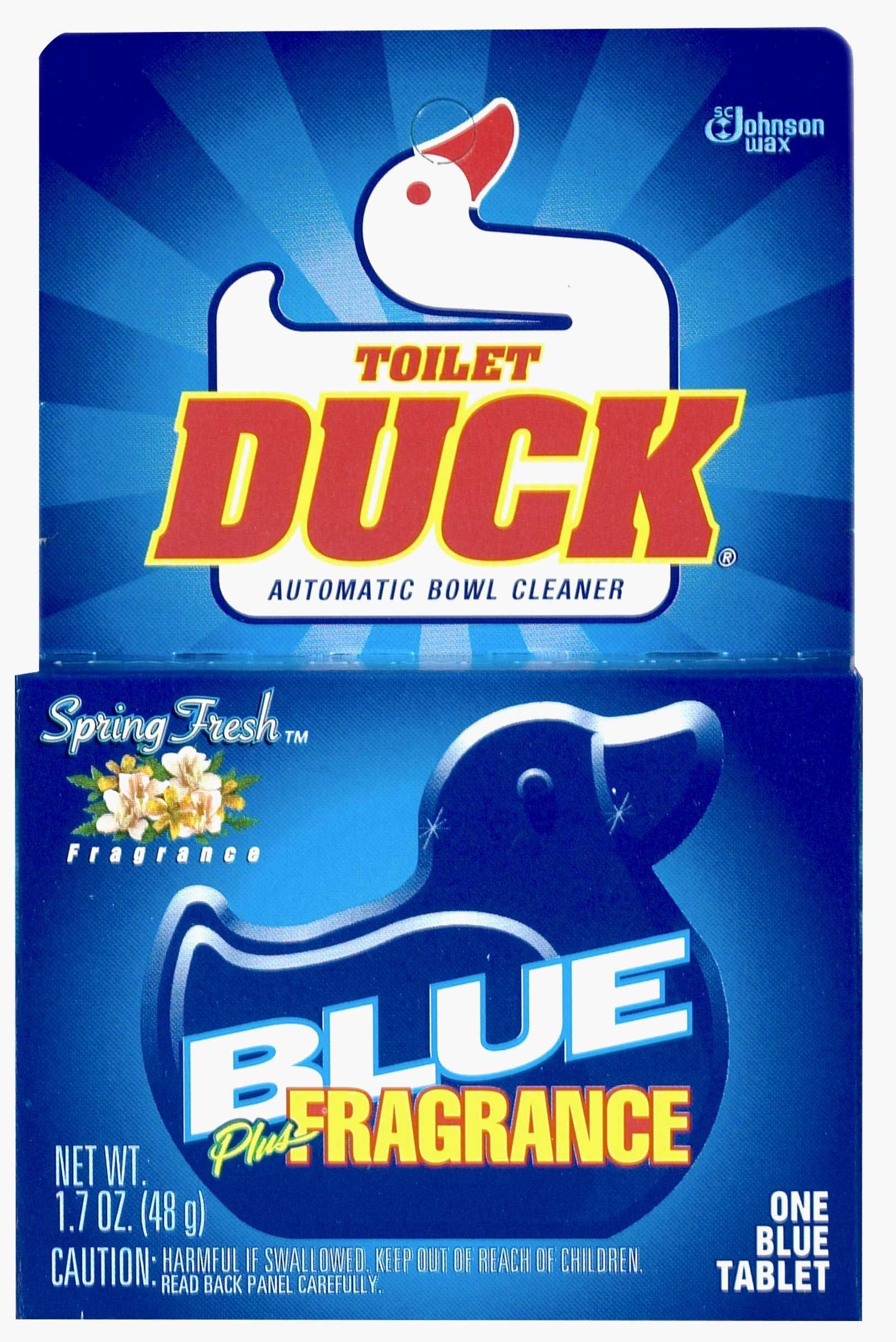 Duck Blue Automatic Toilet Bowl Cleaner, 1.7 Fluid Ounce -- 12 per case.