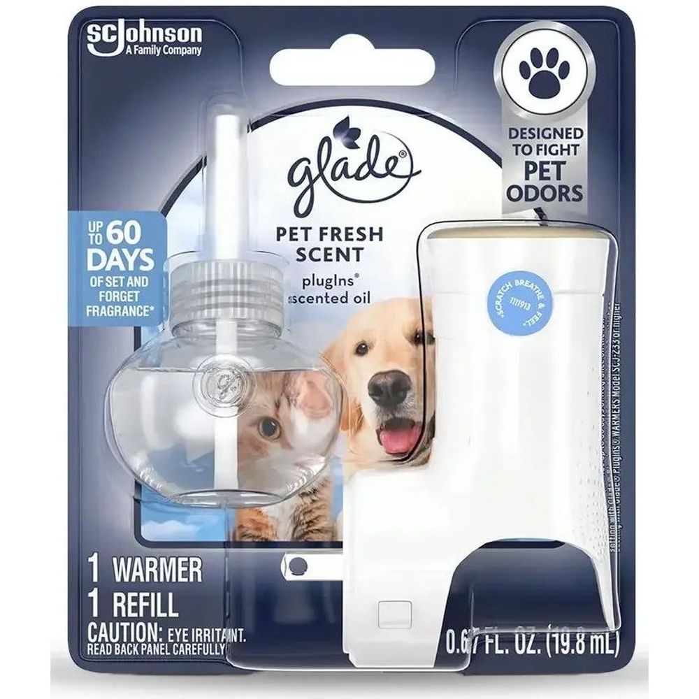 Glade Pet Fresh PlugIns Scented Oil Starter Kit -- 5 per case