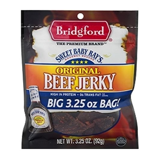 Bridgford Sweet Baby Rays Original Beef Jerky, 3.25 Ounce -- 12 per case
