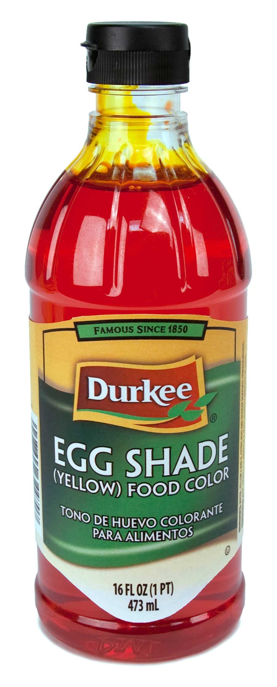 Durkee Egg Shade Food Color, 6 Bottles Per Case, 16 Ounces Per Bottle.