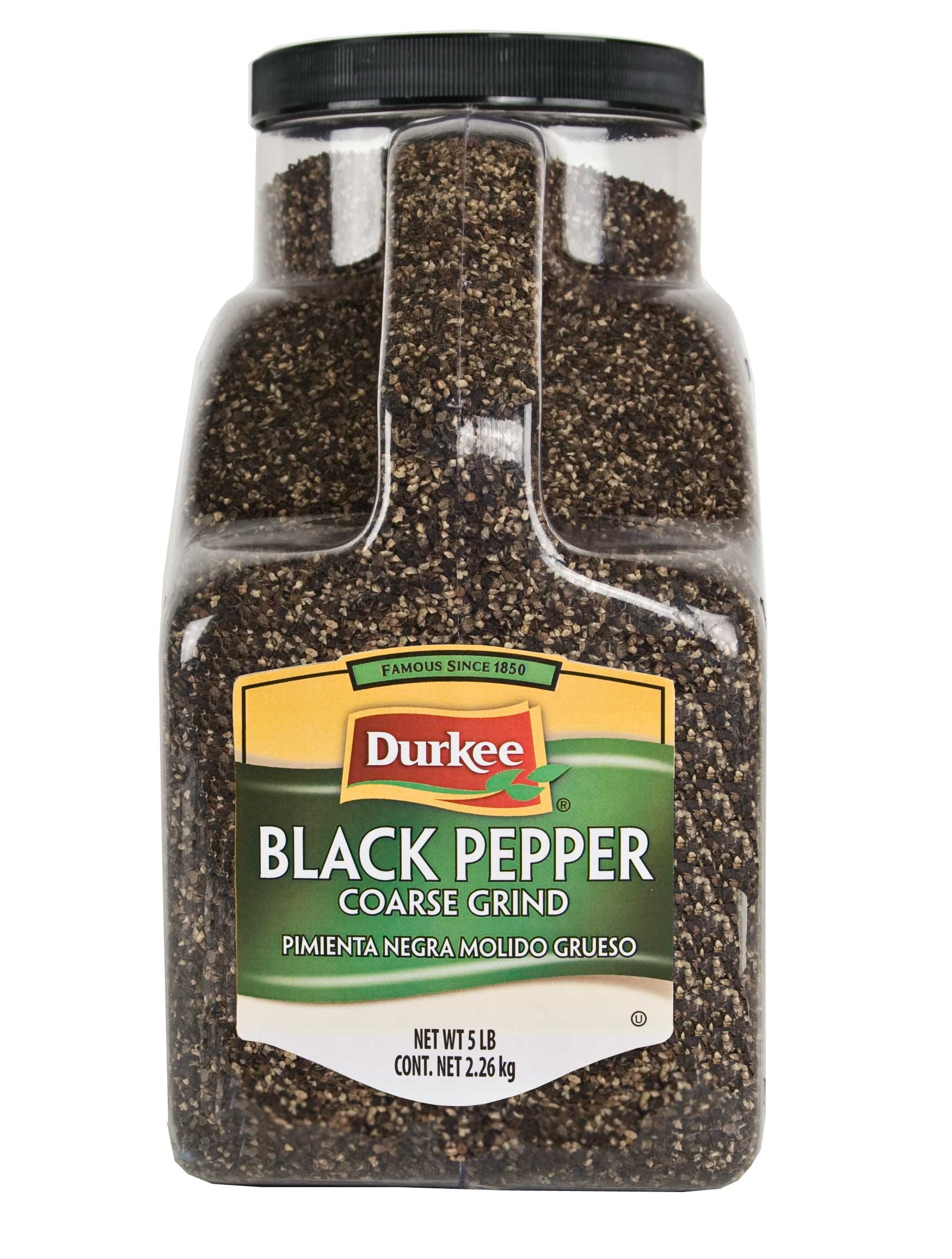 Durkee Coarse Ground Black Pepper - 5 lb. container, 1 per case