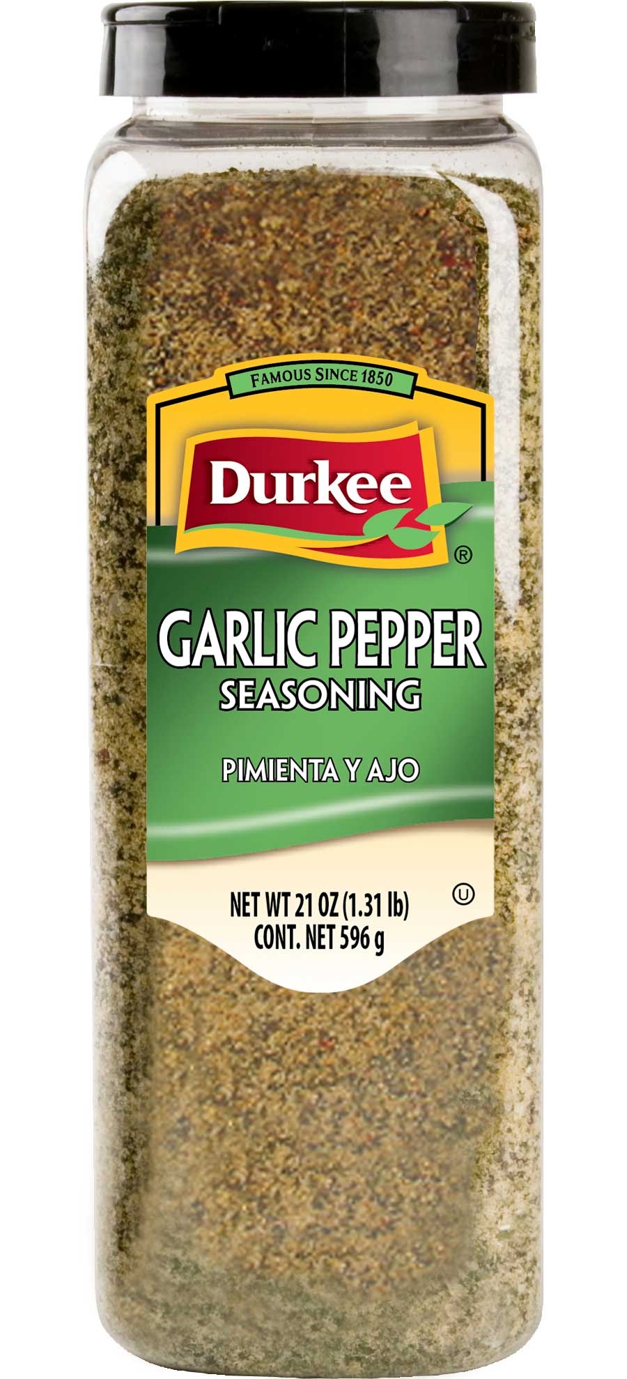 Durkee Garlic Pepper - 21 oz. container, 6 per case