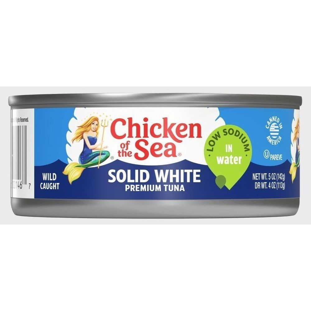 Chicken Of The Sea Low Sodium Solid White Albacore Tuna in Water, 5 Ounce -- 12 per case
