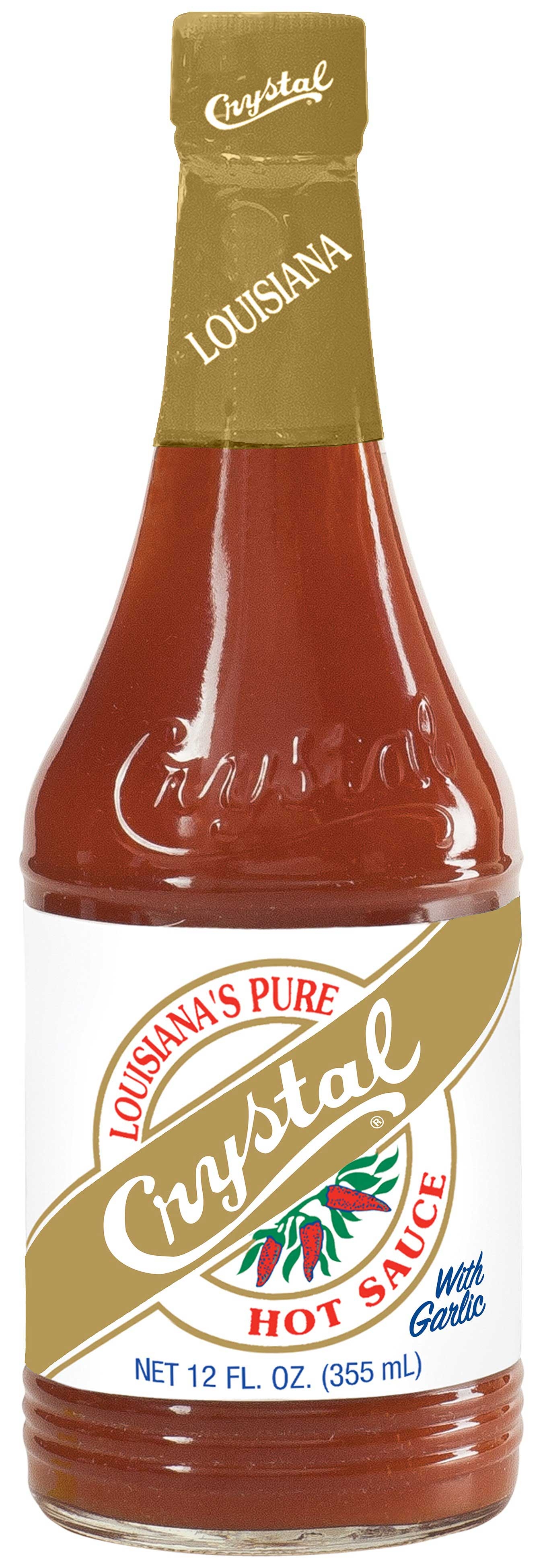 Crystal Hot Sauce with Garlic, 12 Fluid Ounce -- 12 per case