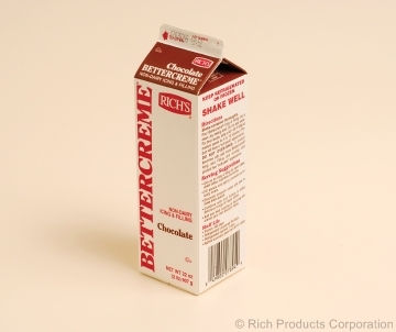 Rich Bettercreme Liquid Chocolate Icing and Filling, 2 Pound -- 12 per case.