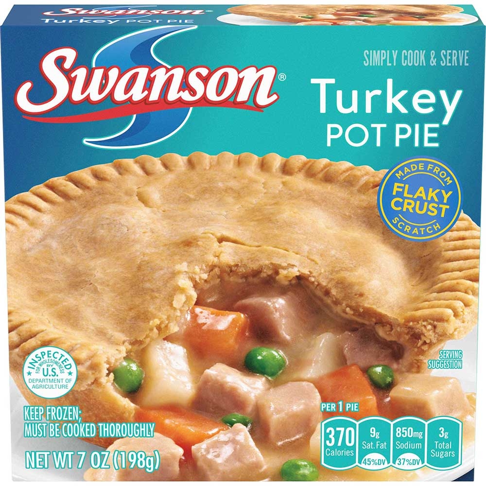 Pinnacle Foods Swason Classic Turkey Pot Pie, 7 Ounce -- 24 per case.