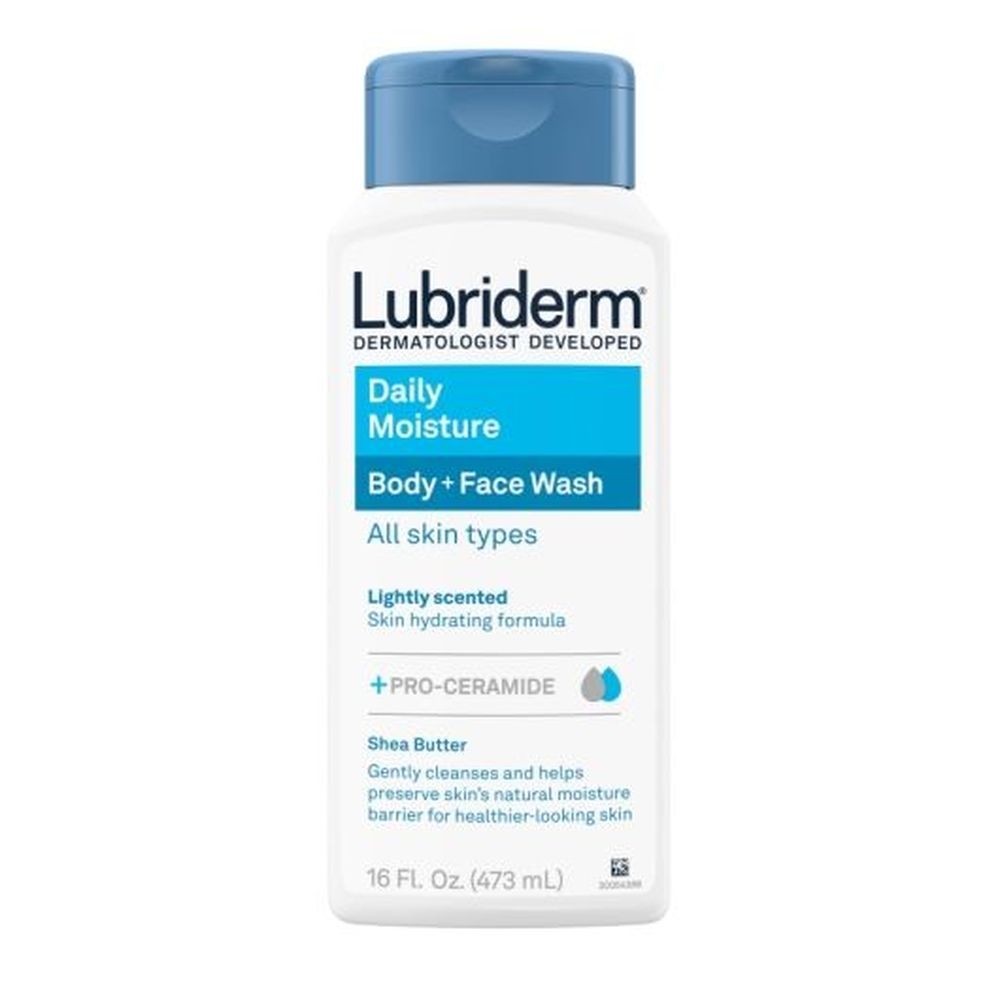 Lubriderm Daily Moisture Face and Body Wash, 16 Fluid Ounce -- 12 per case