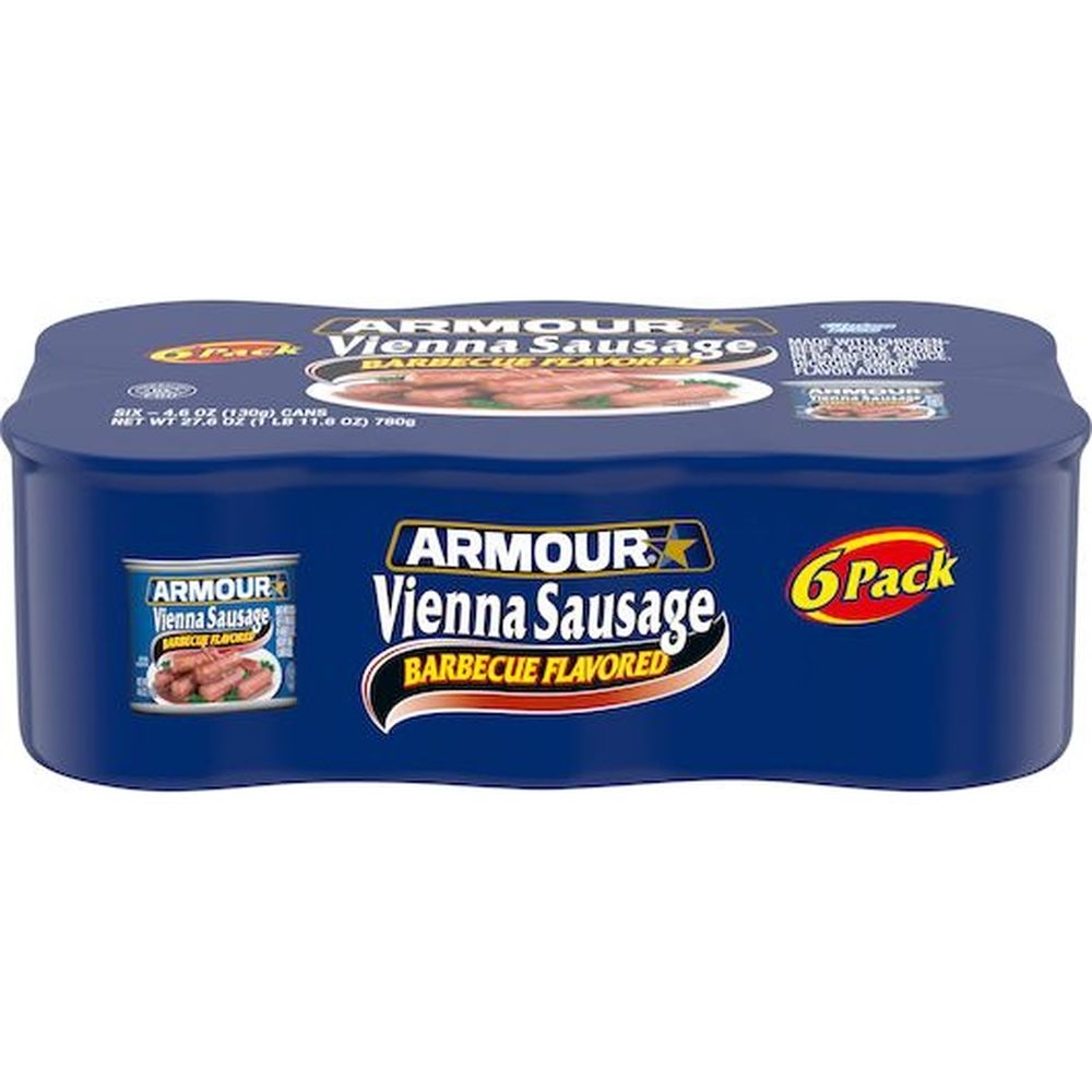 Armour Barbecue Flavored Vienna Sausage, 27.6 Ounce -- 8 per case