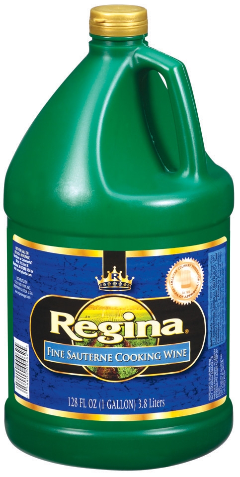 Regina Cooking Wine, Sauterne ,Plastic,1 Gallon -- 4 Case