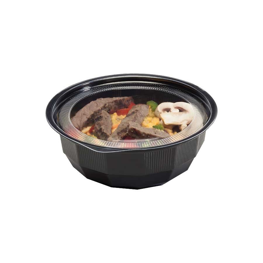 WNA Par Pak Invisi Bowl Black Warmabowl, 24 Ounce -- 500 per case.