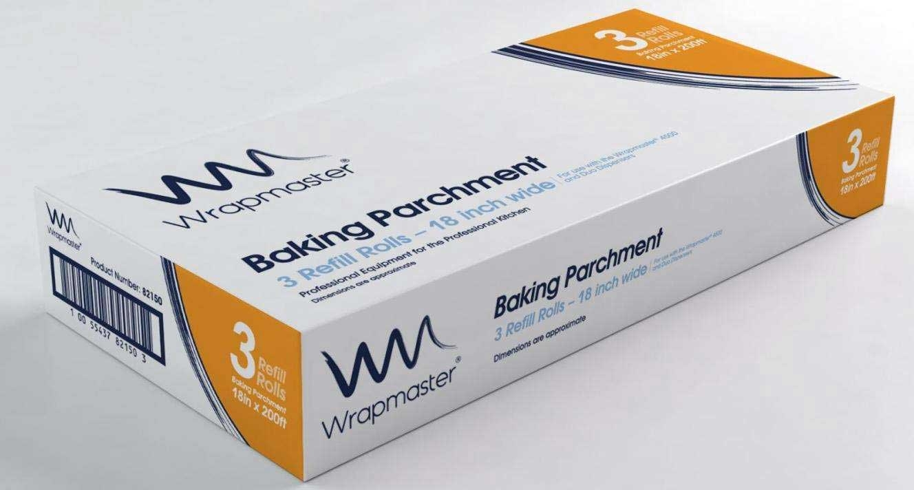 Cofresco Wrapmaster Baking Parchment Refill Roll, 18 inch x 200 feet -- 3 per case