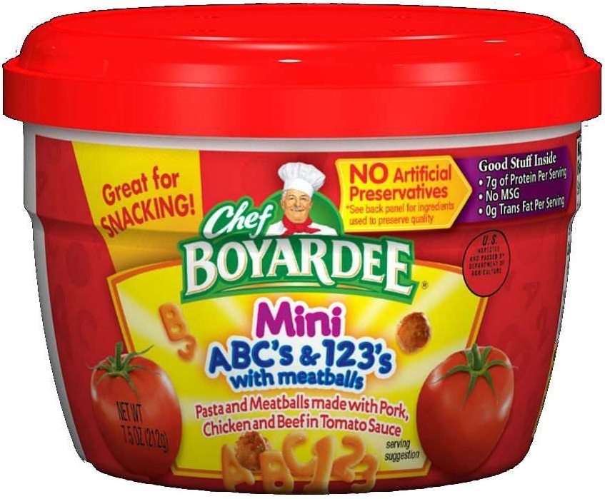 Chef Boyardee Abcs and 123S Entree, 7.5 Ounce -- 12 per case