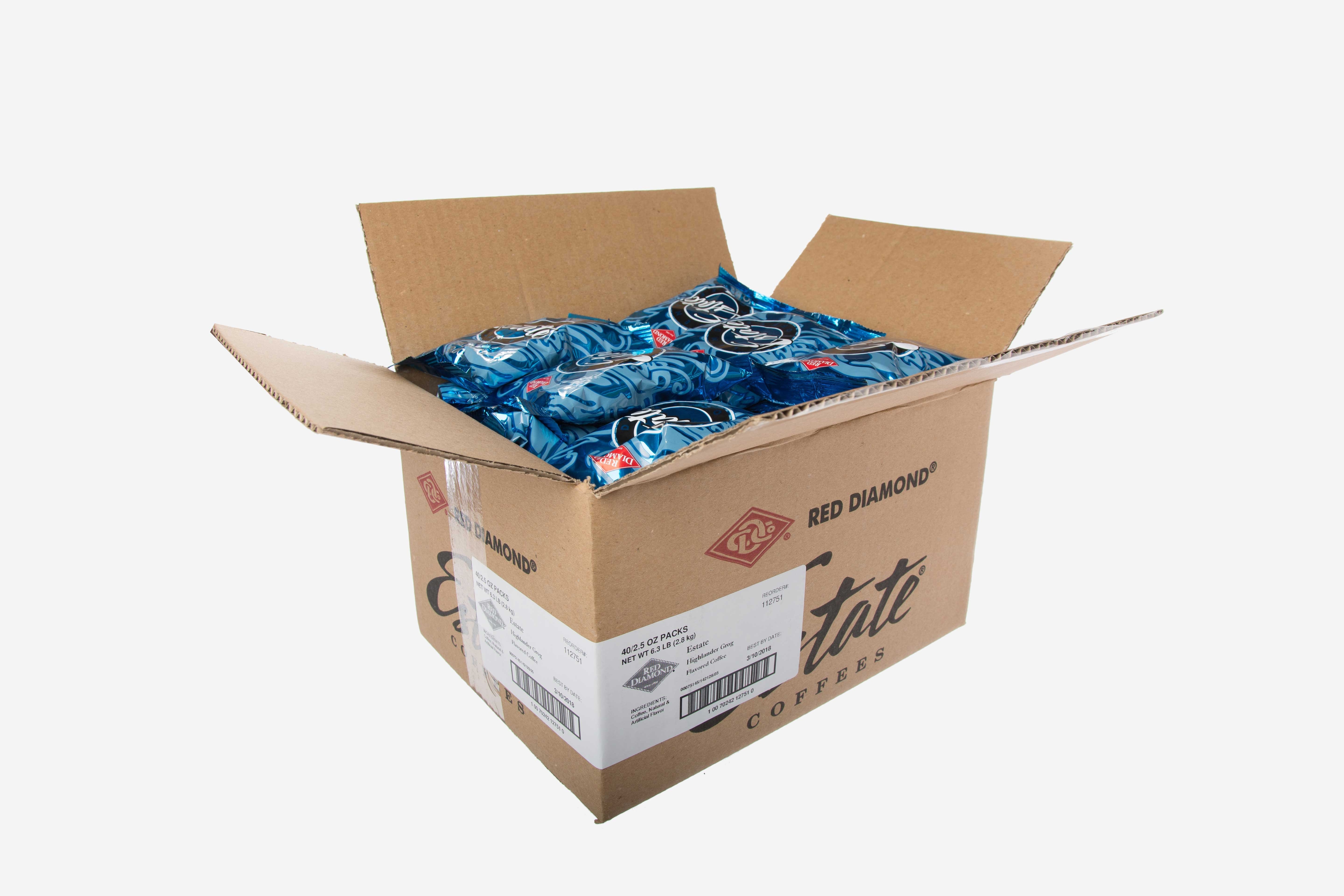 Red Diamond High Landers Grog Coffee, 25 Pound.