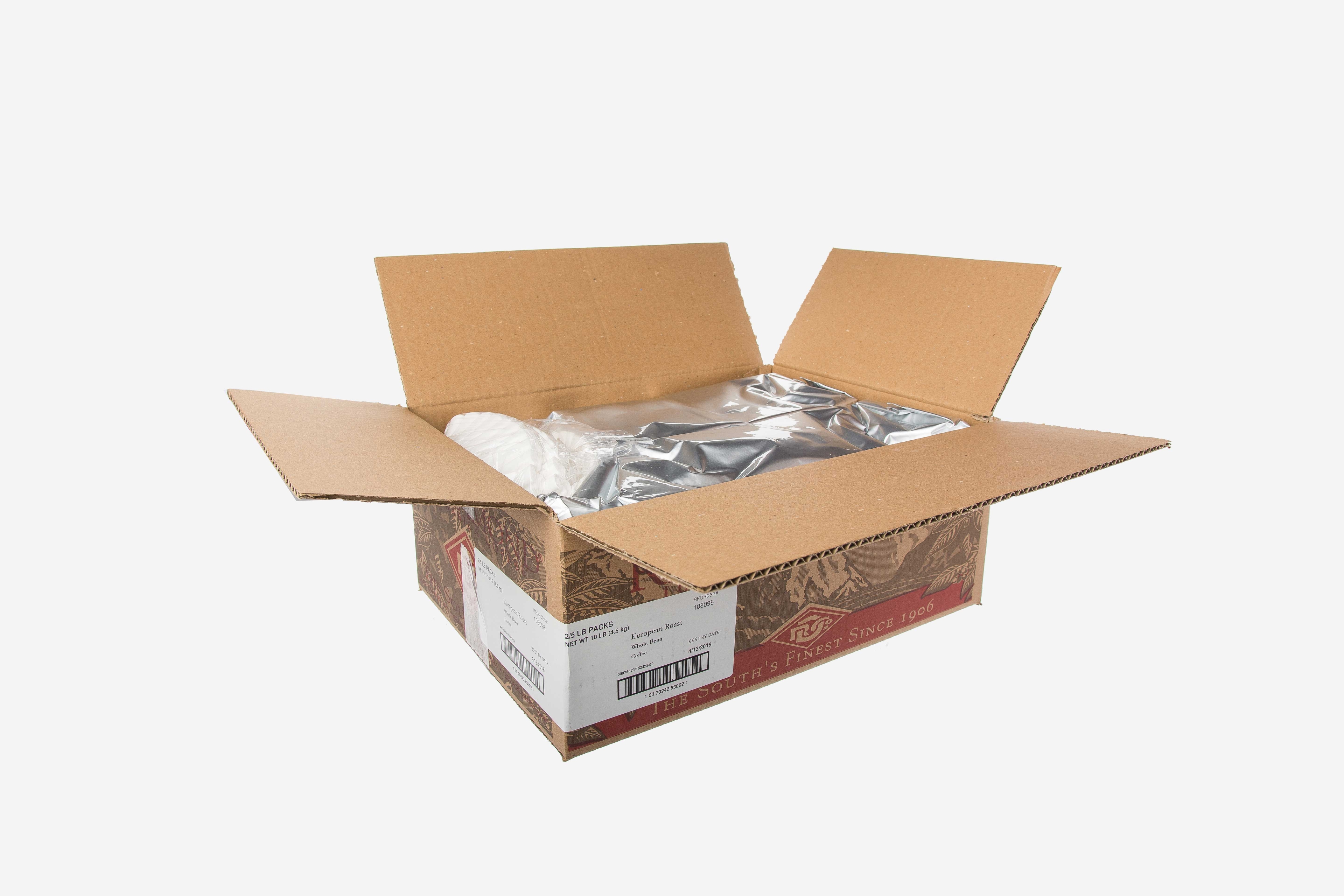 Red Diamond 100 Percent Arabica European Roast Whole Bean Coffee, 10 Pound.