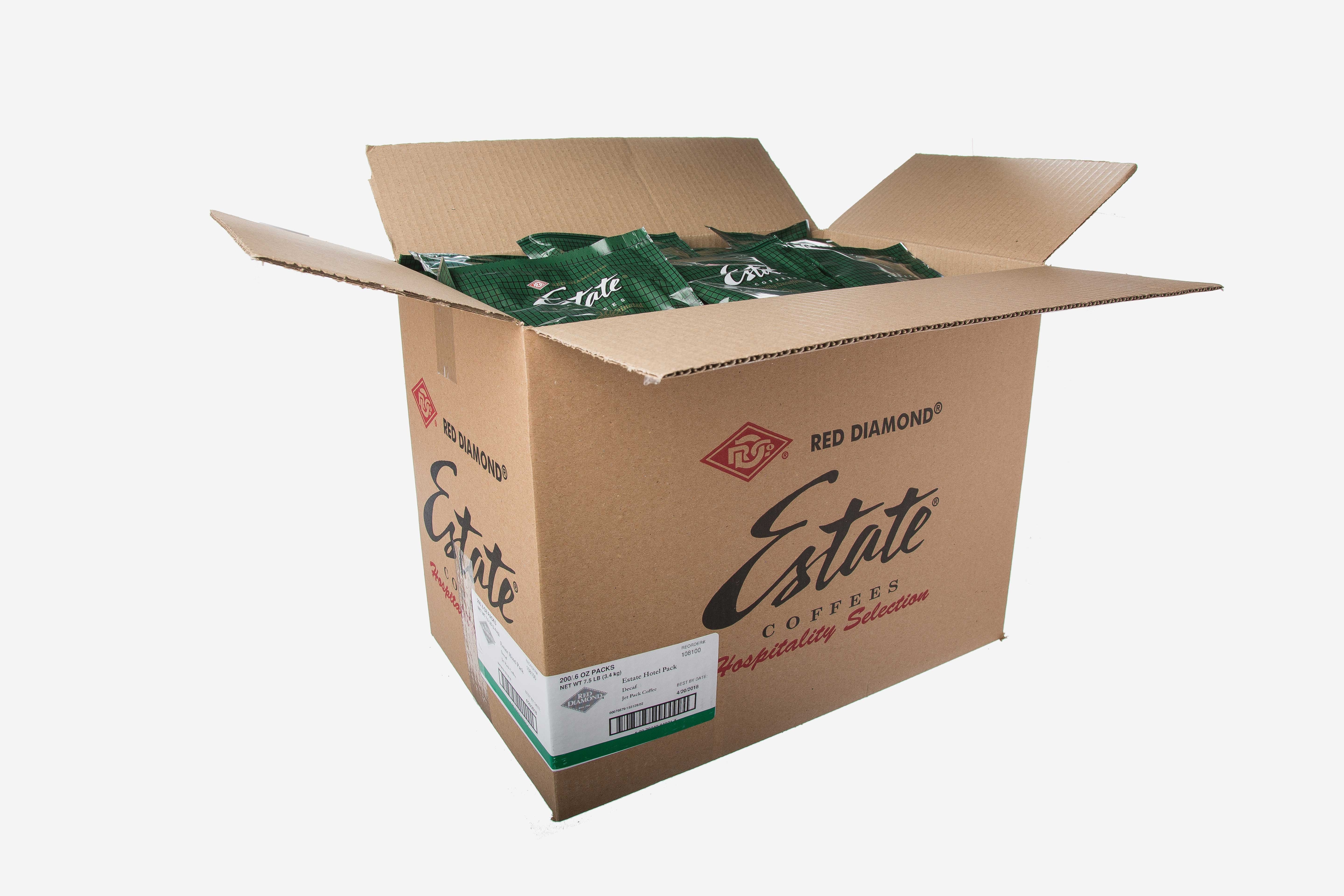 Red Diamond Decaf Coffee - Hotel Pack, 0.6 Ounce -- 200 per case.