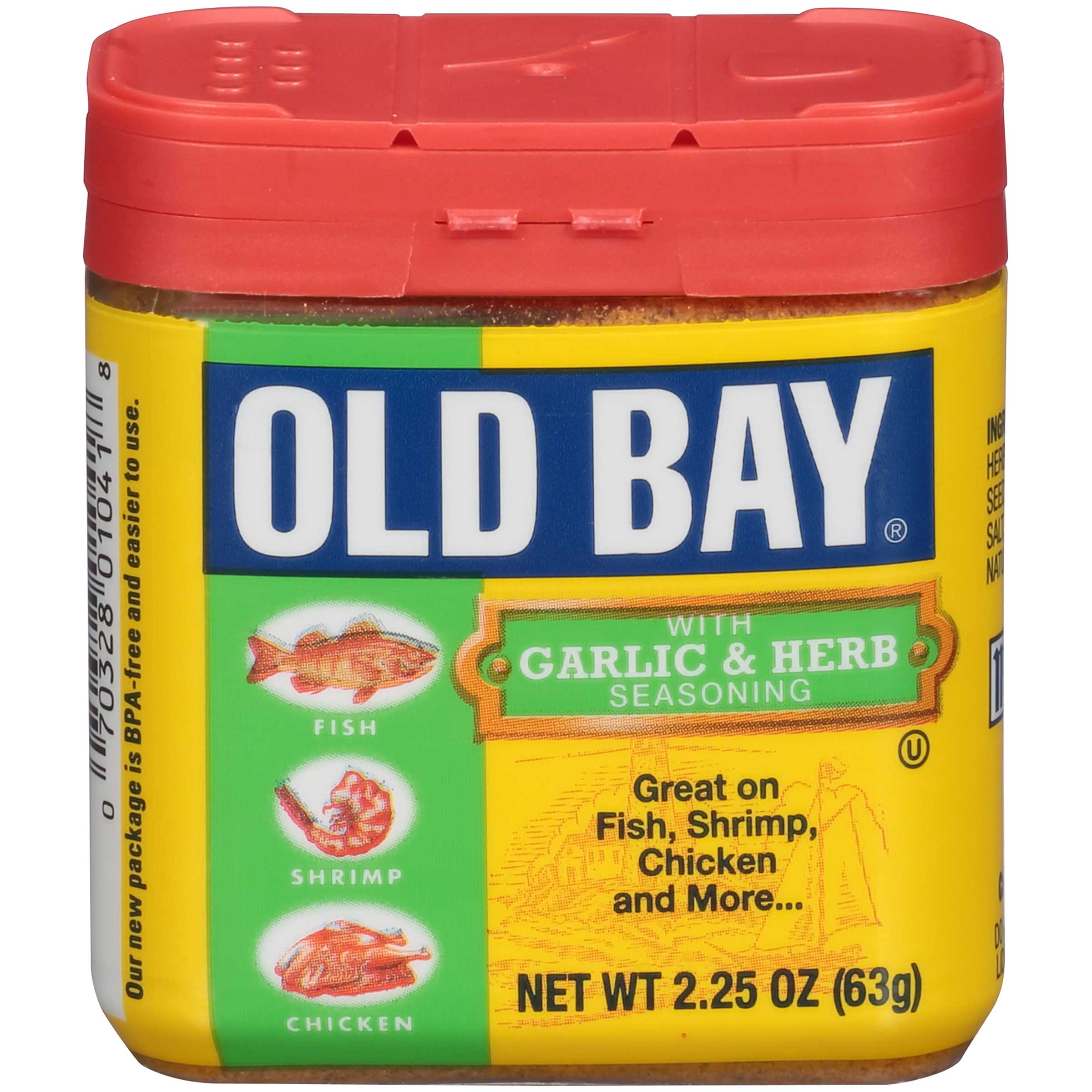 Old Bay Garlic and Herb Seasoning, 2.25 Ounce -- 12 per case.