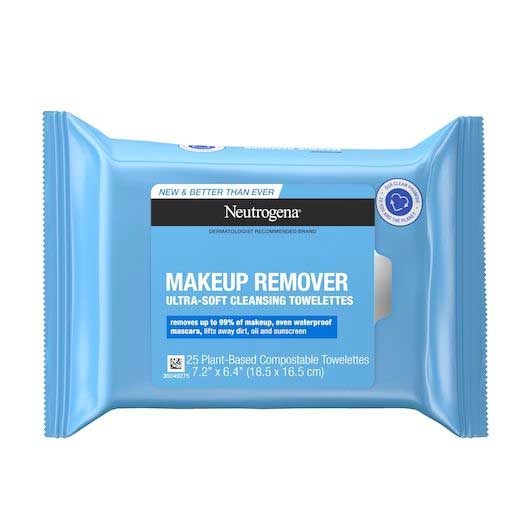 Neutrogena Makeup Remover Ultra Soft Cleansing Towelettes, 25 count --6 per case.