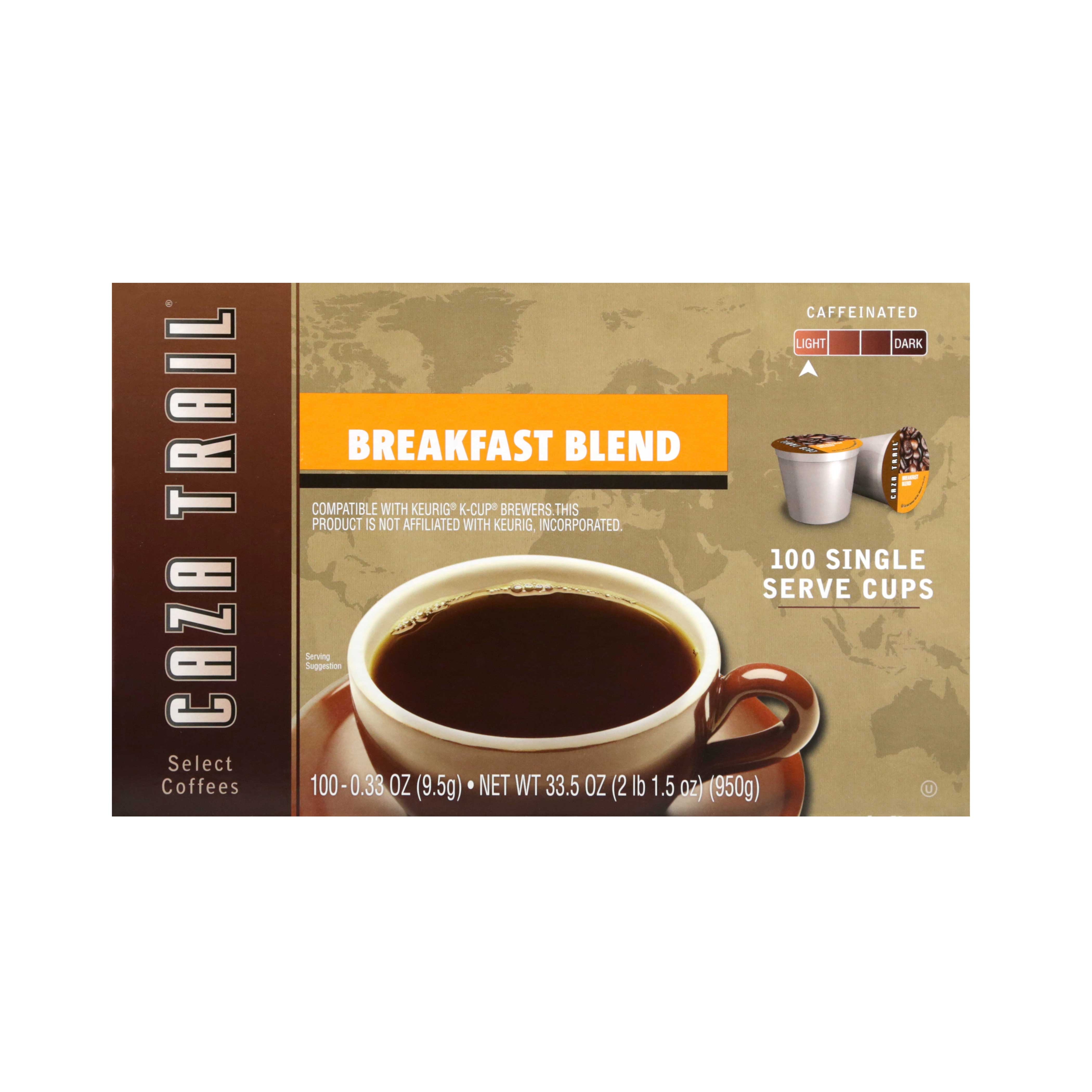 Caza Trail Single Cup Breakfast Blend Coffee -- 100 per case.