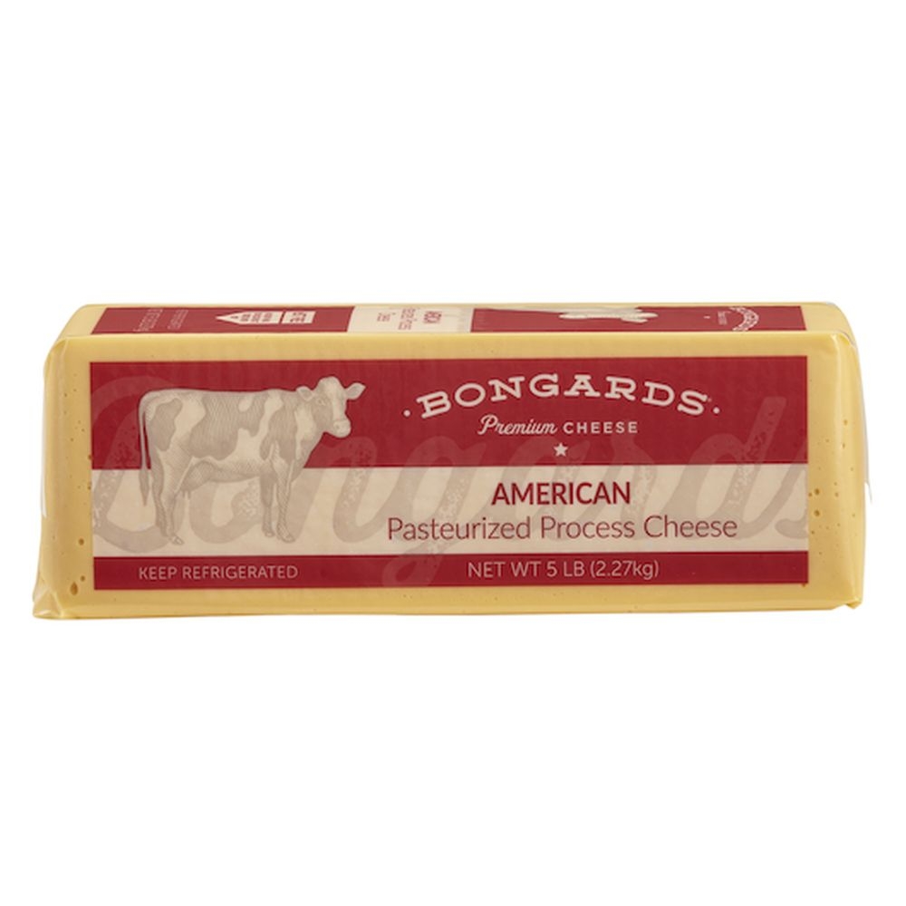 Bongards Yellow Processed American Cheese, 5 Pound -- 6 per case