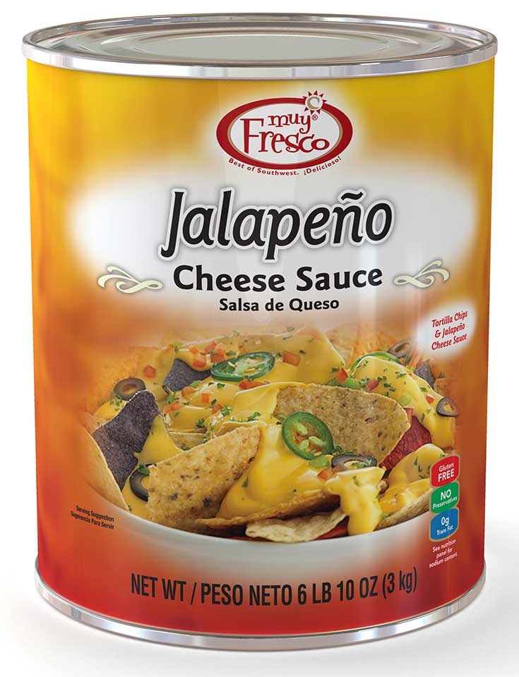 Muy Fresco Jalapeno Trans Fat Free Cheese Sauce, 6.875 Pound -- 4 per case.