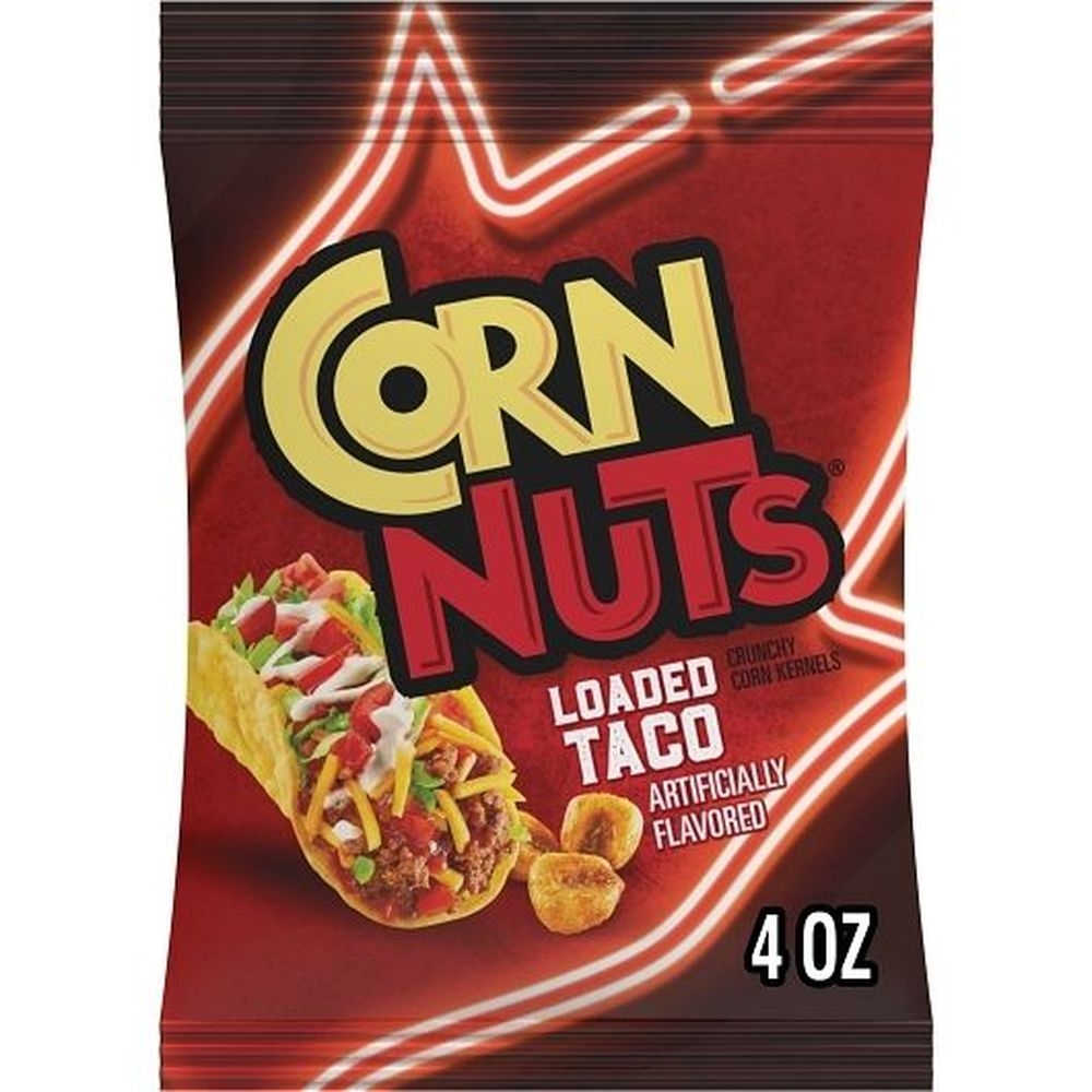 Corn Nuts Loaded Taco Crunchy Corn Kernels, 4 Ounce -- 12 per case