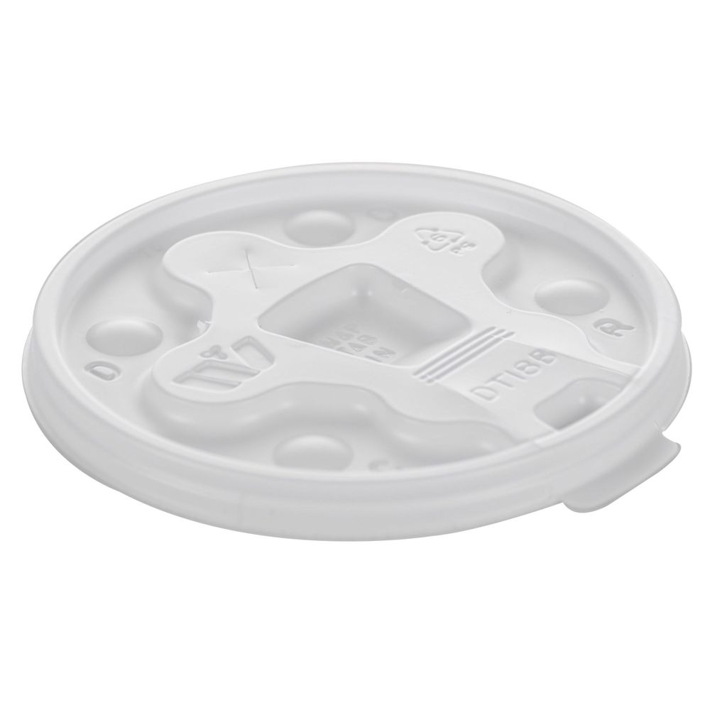 Wincup Vio DT18B Tear Back White Lid Fits 12 - 24 Ounce Cup -- 1000 per case.