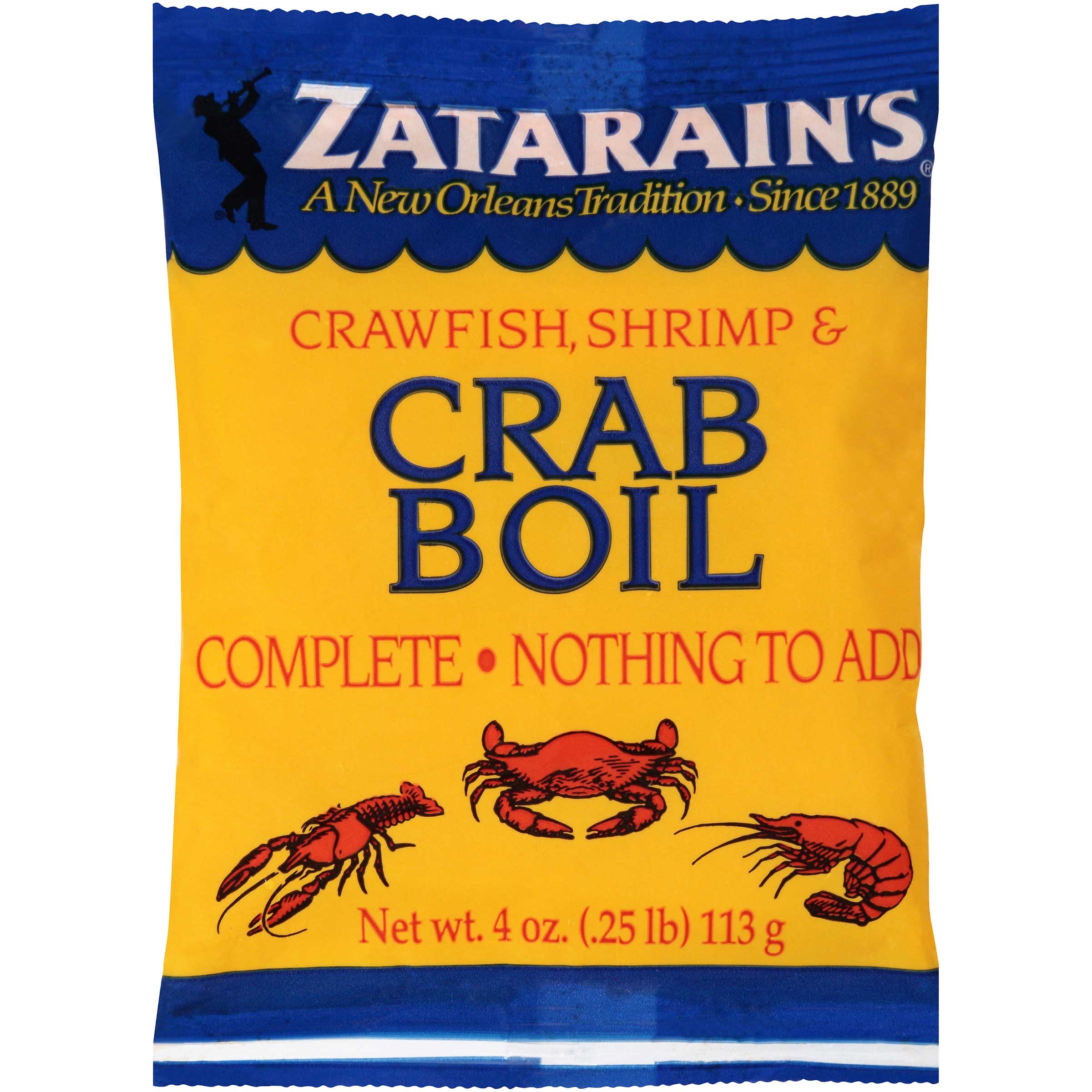 Zatarain's Pre-Seasoned Crawfish, Shrimp and Crab Boil, 4 ounce -- 12 per case