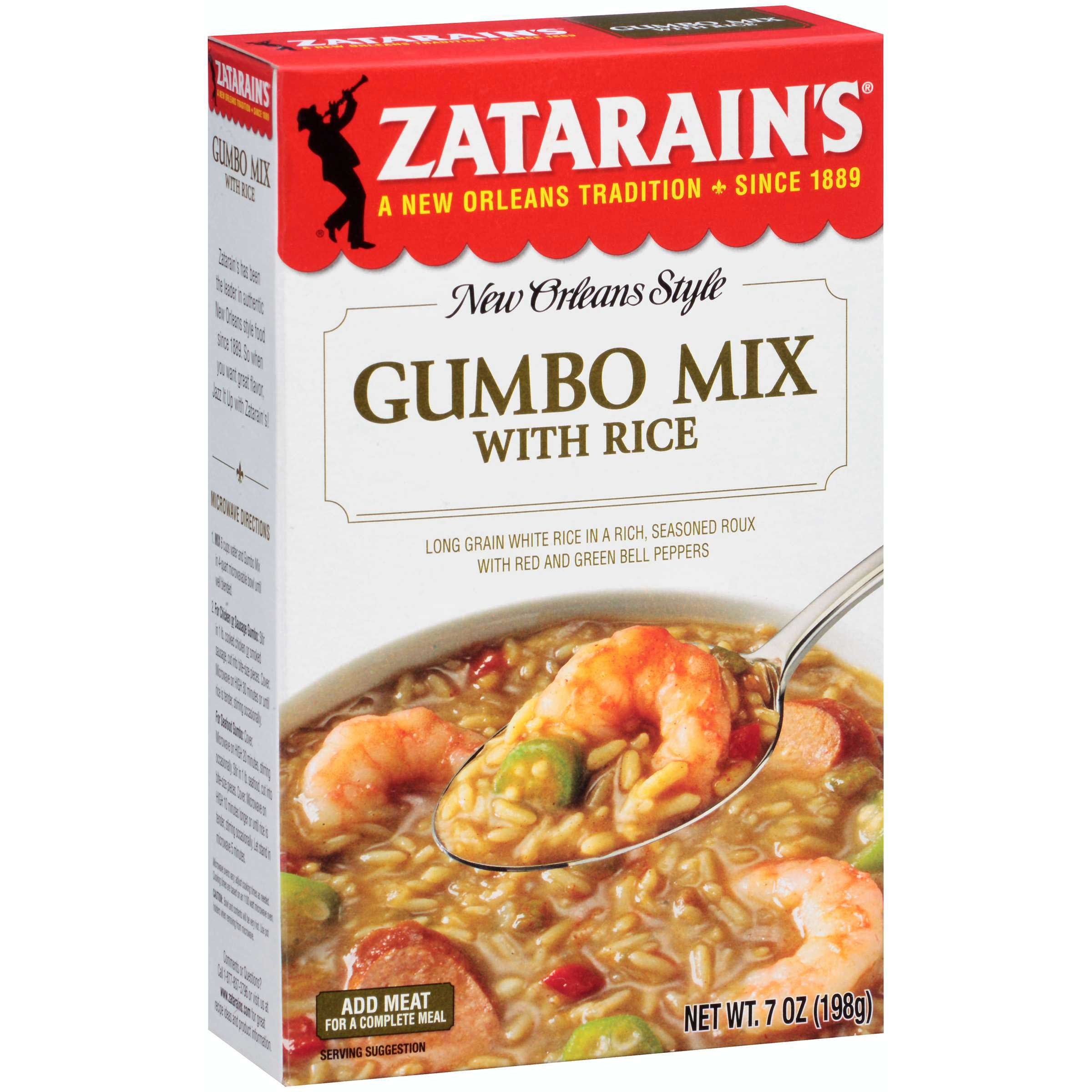 Zatarains Gumbo Mix Served with Rice, 7 Ounce -- 12 per case.