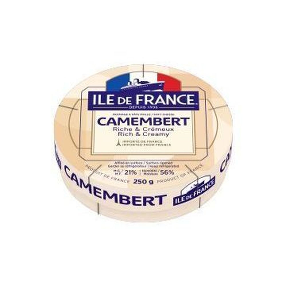 Ile De France Miniature Wheel Camembert, 8 Ounce -- 6 per case