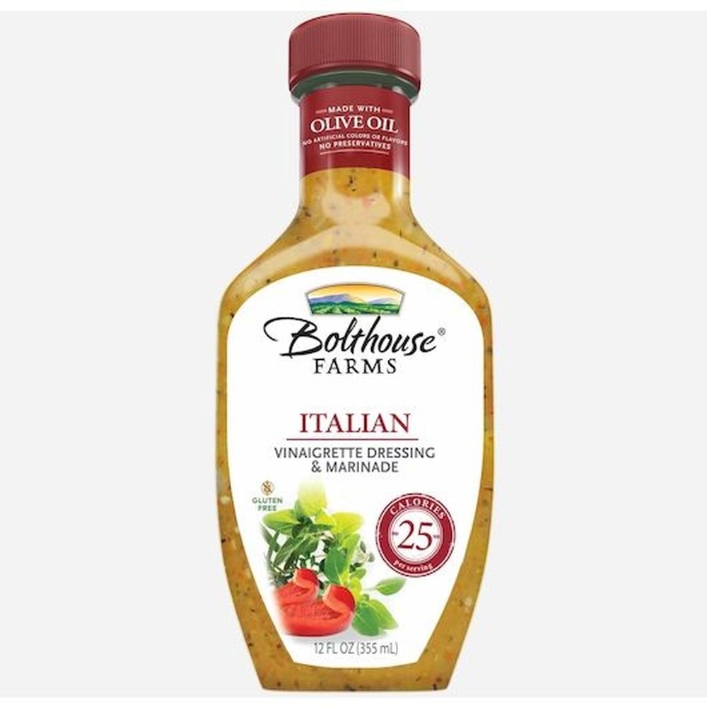 Bolthouse Farms Italian Vinaigrette Dressing, 12 Fluid Ounce Bottle -- 6 per case