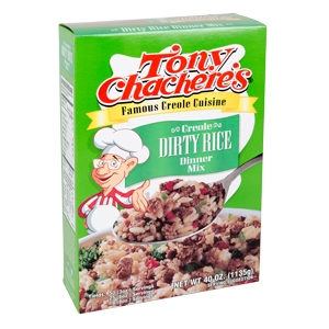 Tony Chacheres Creole Dirty Rice Mix, 40 Ounce -- 8 per case.