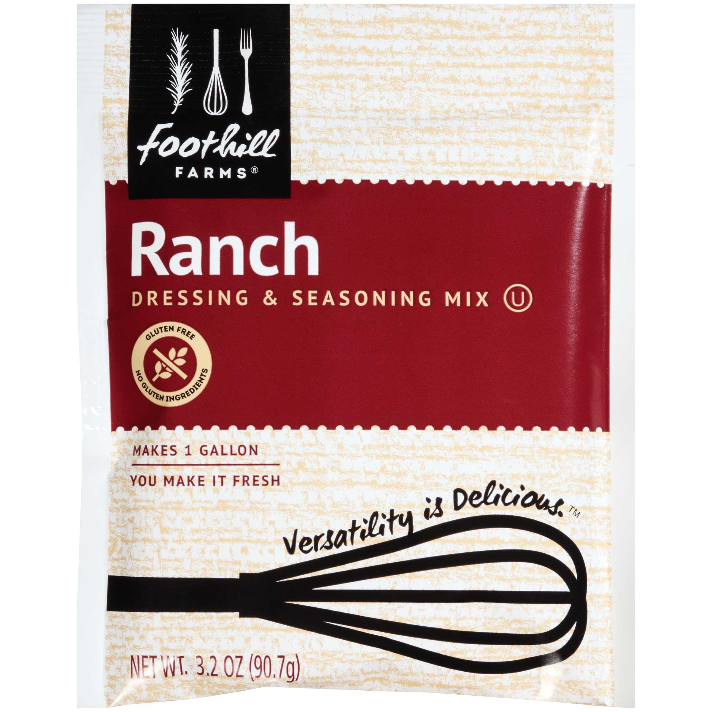 Foothill Farms Ranch Dressing Mix, 3.2 Ounce -- 18 Case