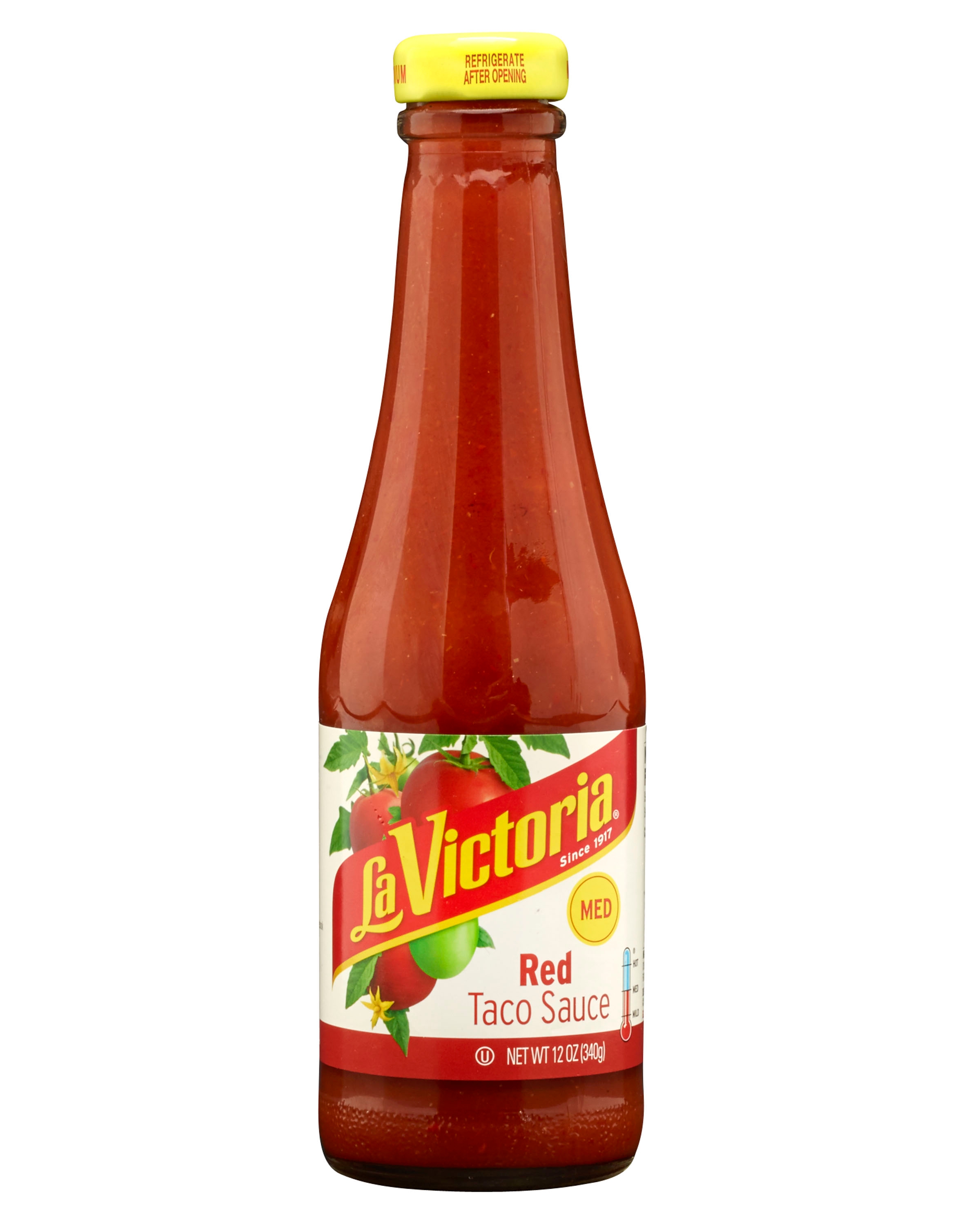 La Victoria Red Taco Sauce, Medium Retail, 12 Ounce -- 12 Case