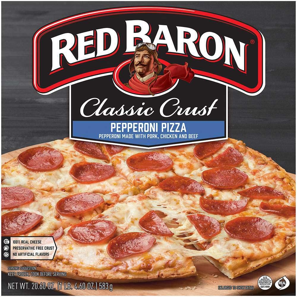 Red Baron Classic Crust Pepperoni Pizza, 12 inch -- 16 per case.