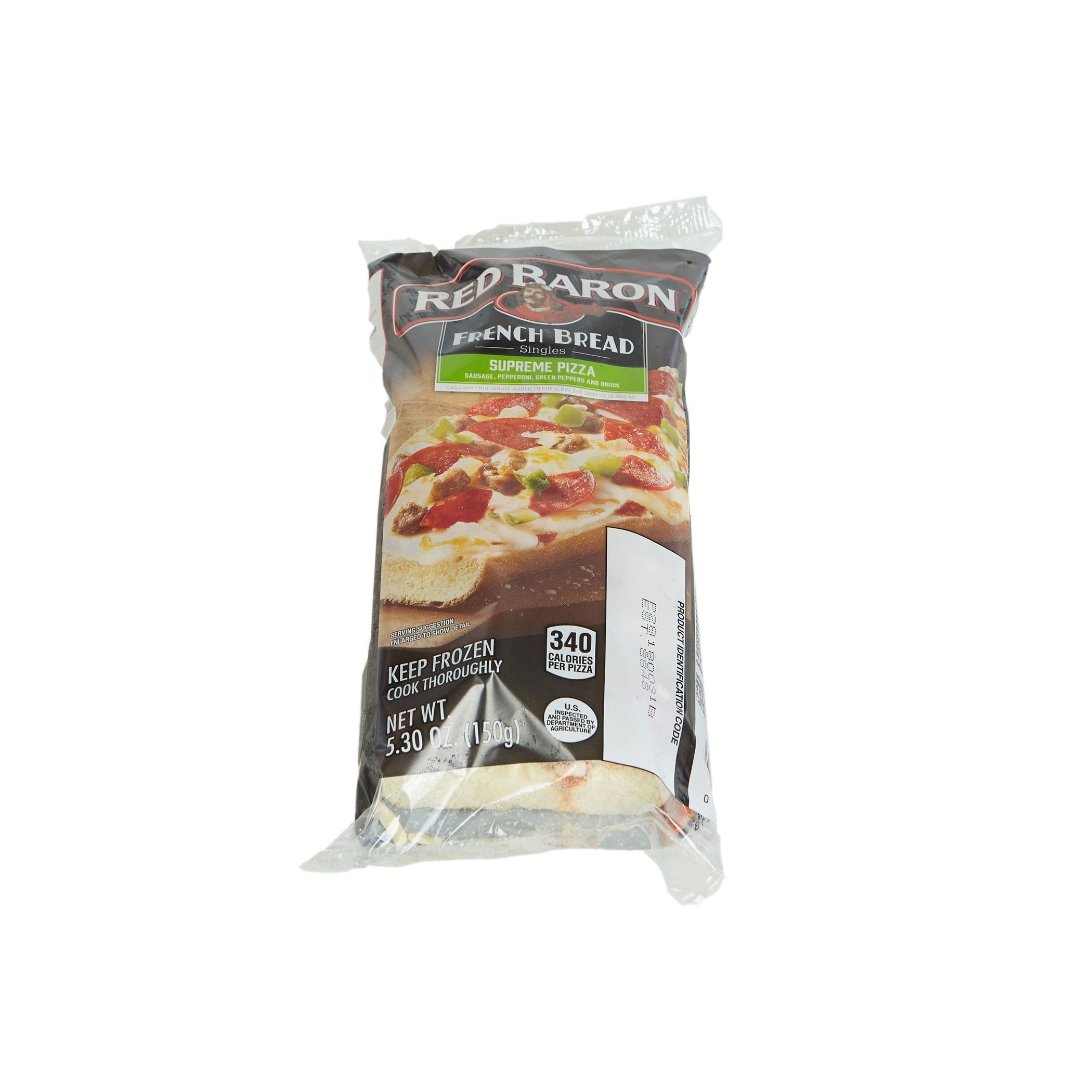 Red Baron Singles French Bread Supreme Pizza, 5.3 Ounce -- 24 per case.