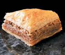 Athens Foods Walnut Triangle Baklava - Dessert -- 72 per case.