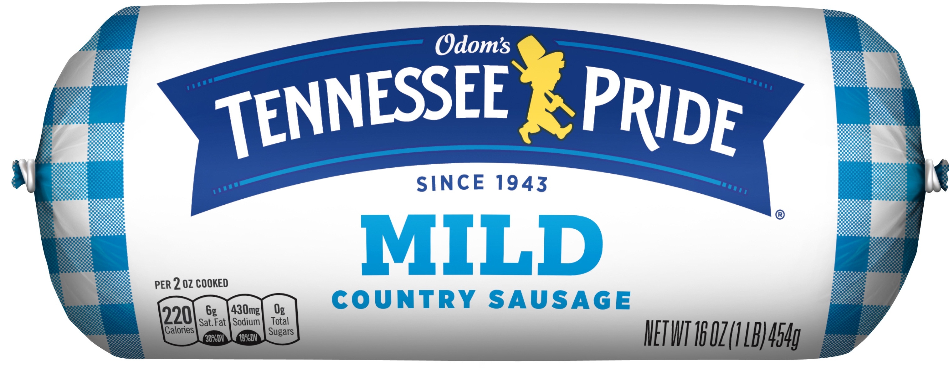 Odom Tennessee Pride Mild Roll Sausage, 16 Ounce -- 12 per case.