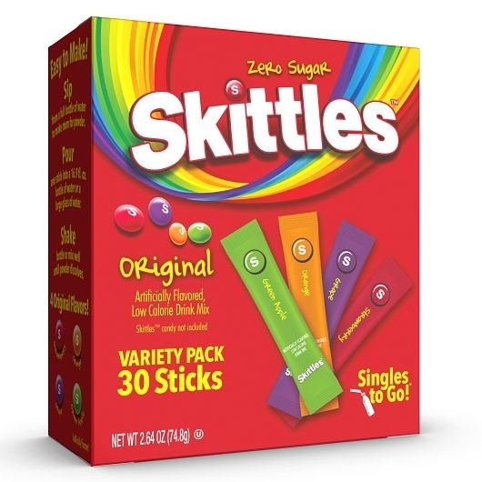 Skittles Original Singles To Go Drink Mix - Variety Pack, 2.64 Ounce -- 6 per case
