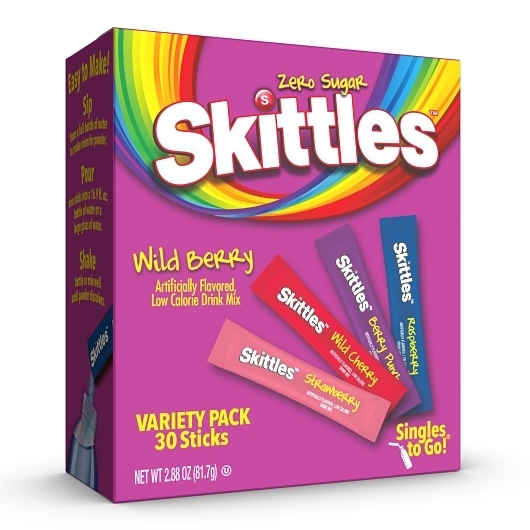 Skittles Wild Berry Singles To Go Variety Pack, 2.72 Gram -- 180 per case