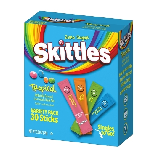Skittles Tropical Singles To Go Variety Pack, 0.48 Gram -- 180 per case