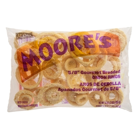 Moores 5/8 inch Gourmet Breaded Onion Rings, 2 Pound -- 12 per case