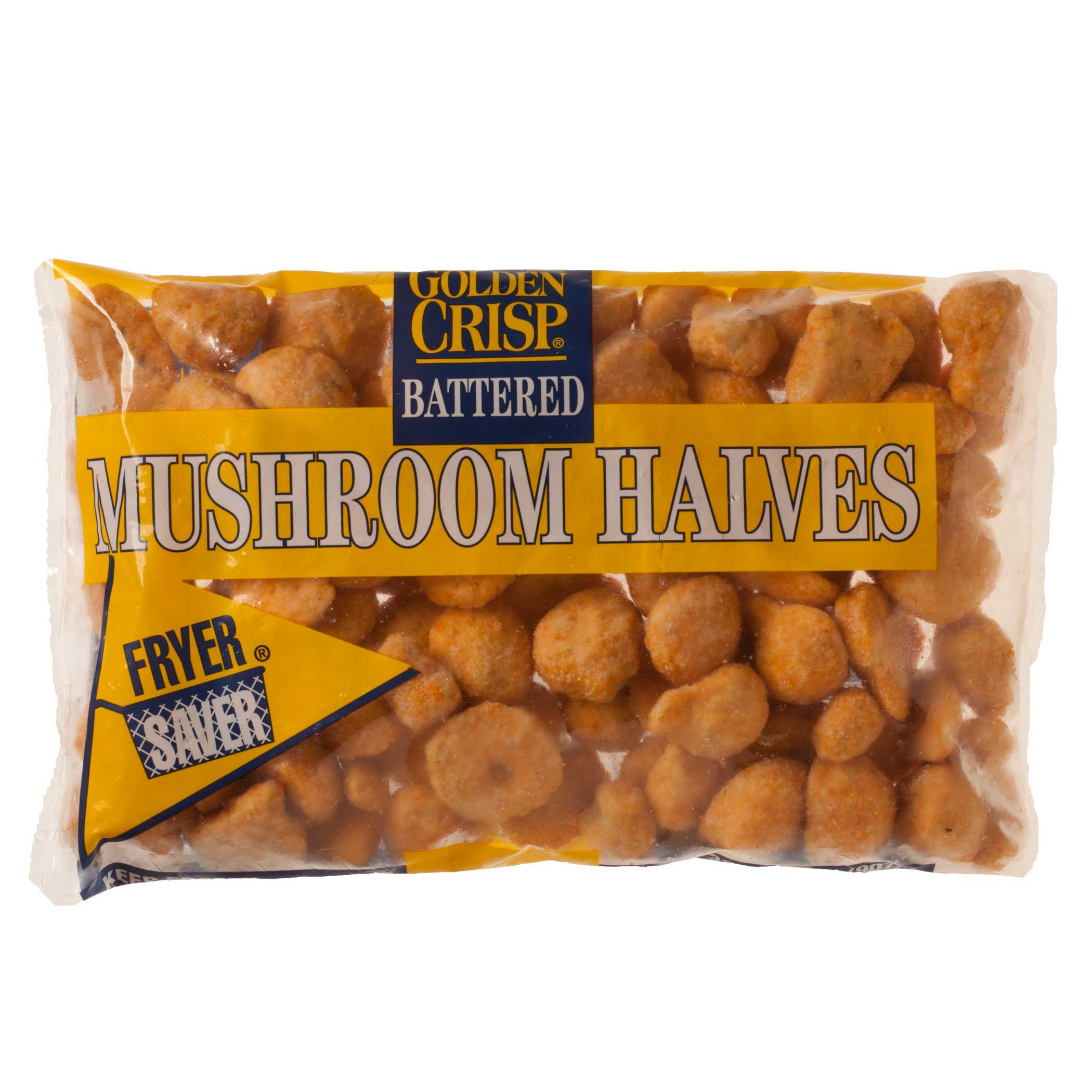 McCain Golden Crisp Battered Halves Mushroom - Appetizer, 2 Pound -- 6 per case.