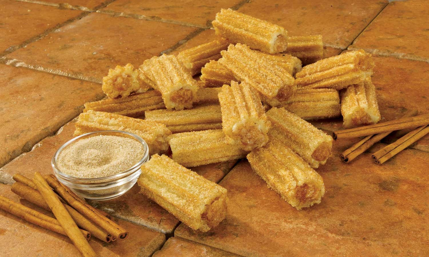 Hola Churros Bite Size L A Churro Piece -- 500 per case.