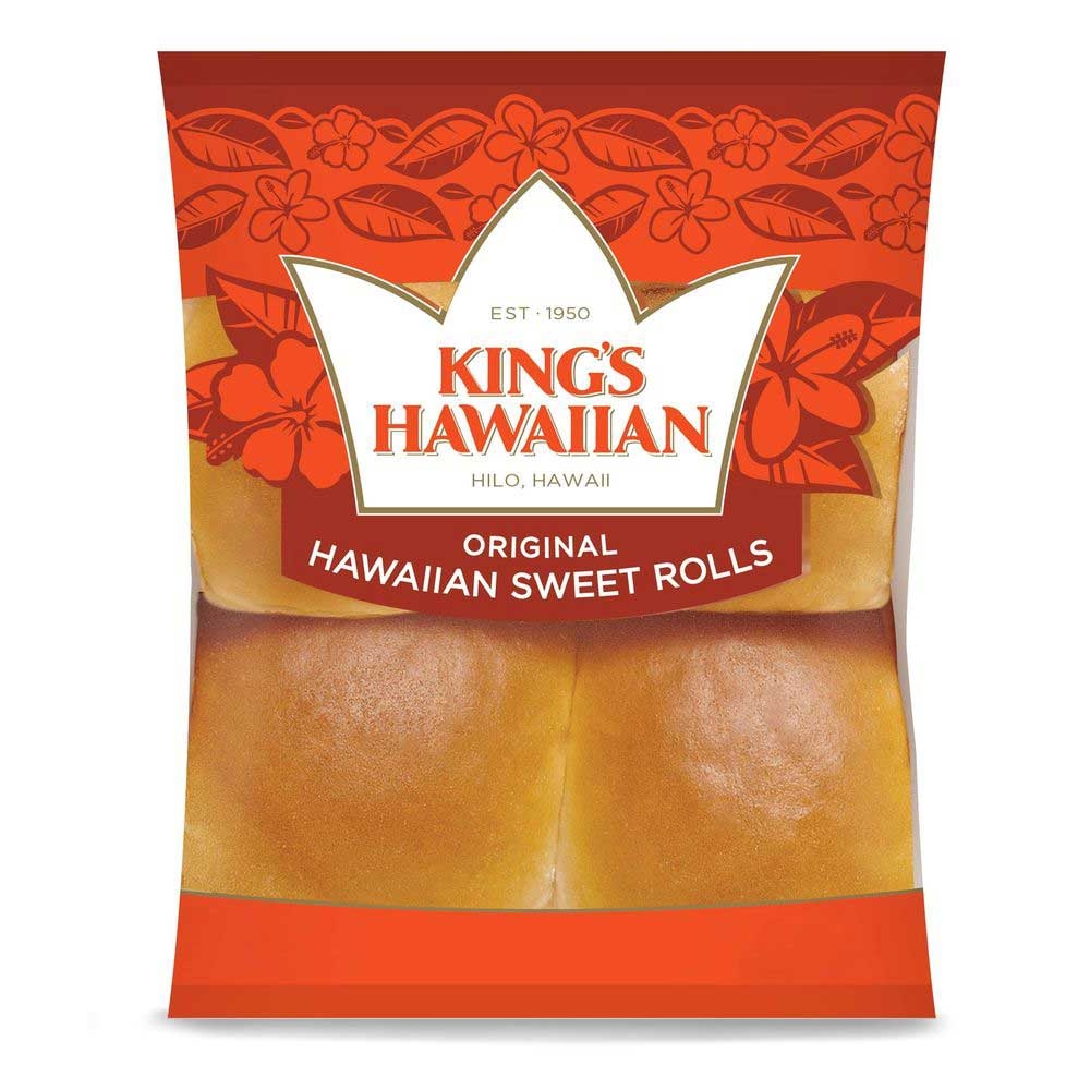 Kings Hawaiian Original Hawaiian Sweet Dinner Roll, 4 Ounce -- 32 per case.