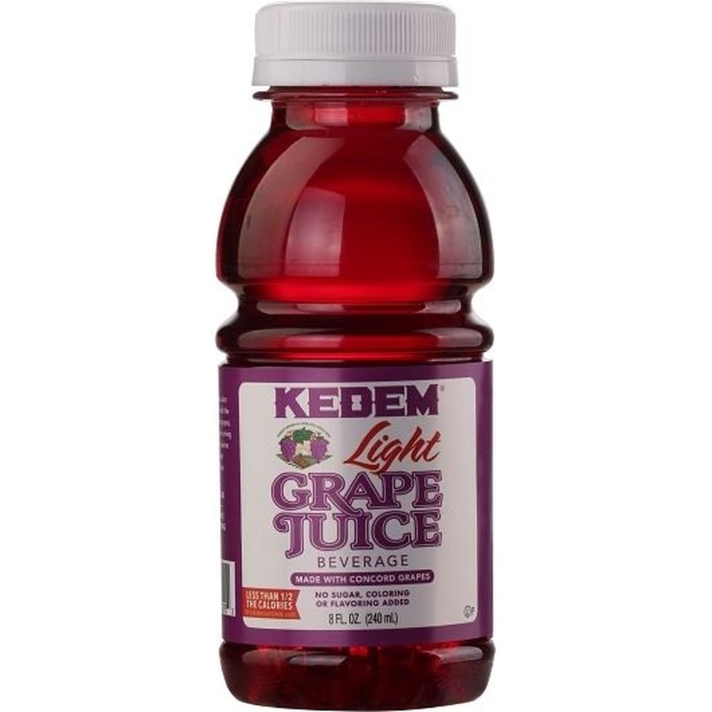 Kedem Light Concord Grape Juice, 8 Fluid Ounce -- 24 per case