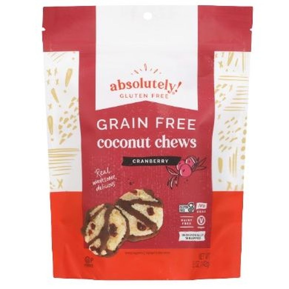 Absolutely Gluten Free Coconut Chews with Cranberry, 5 Ounce -- 12 per case