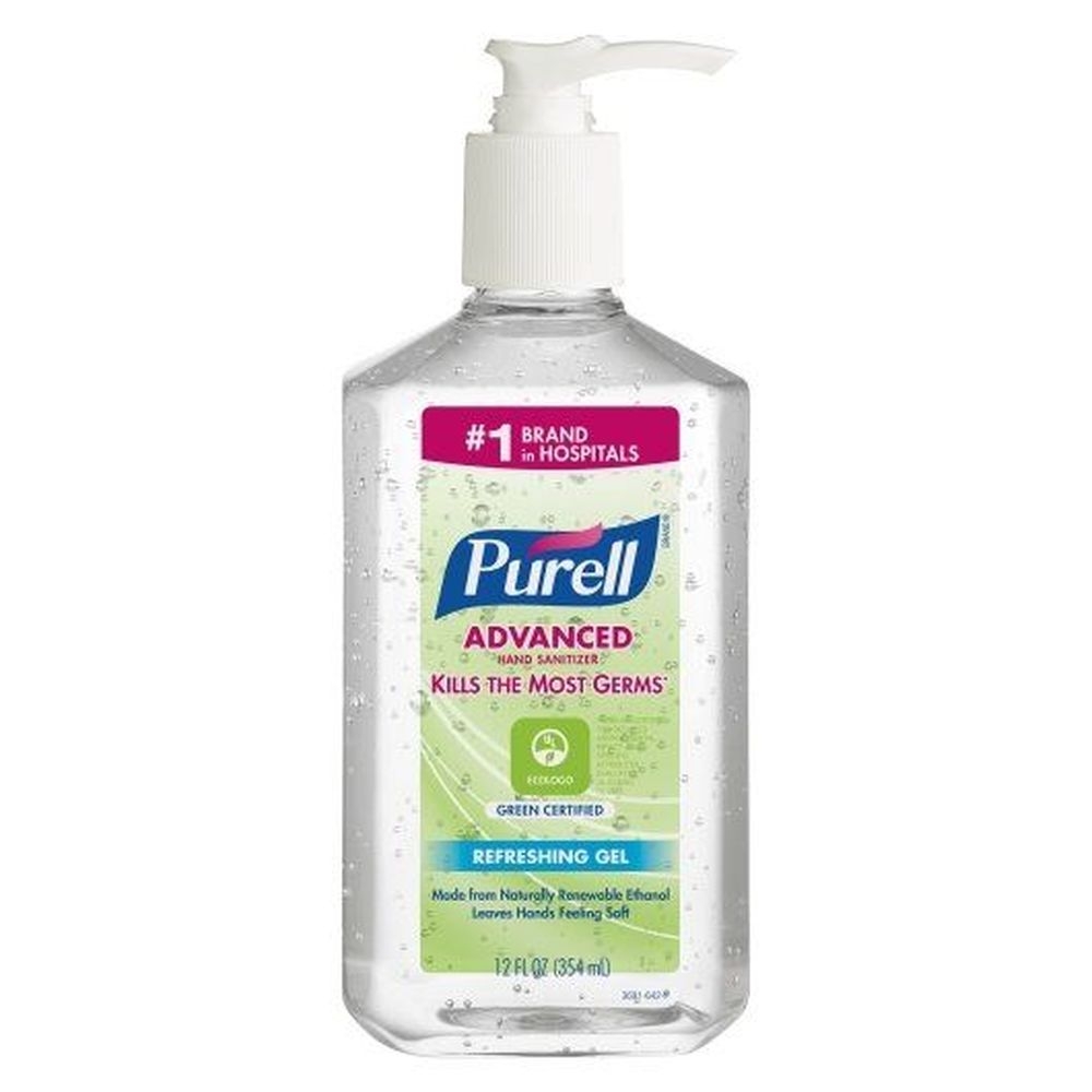 Purell Green Certified Instant Hand Sanitizer Gel, 12 Ounce - 12 per case
